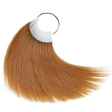 Hair Swatches for Testing Color, Light Brown Tone Level 6, Real Natural Remy Human Hair, 30 Strands per Pack, 8 Inches