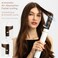 IG INGLAM MegaAIR Styler, 5 in-1 Professional Interchange Hair Dryer Brush 110,000 RPM Brushless BLDC Motor Ionic Hot Air Brush Volumizing and Shape, White