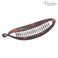 Parcelona French Narrow Large 6 1/2" Tortoise Shell Celluloid Made in France Ponytail Holder Banana Hair Clip for Women and Girls