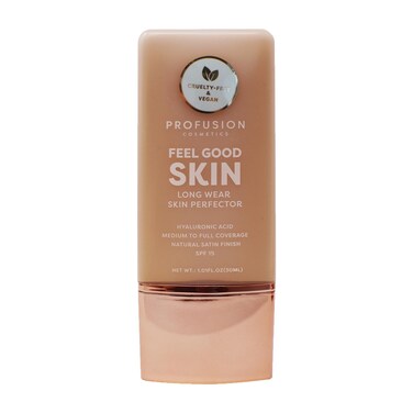 Profusion Cosmetics Lightweight Liquid Foundation for a Flawless and Elegant Radiance, Breathable Makeup for Improves Uneven Skin Tone, Cruelty-Free - Medium 3