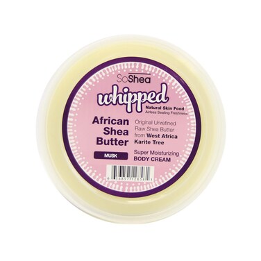 Whipped African Shea Butter For All Hair Textures &amp; Skin Types Original Unrefined Raw Shea Butter  Premium Quality 13.50oz (Musk)