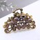 Retro Flowers Hair Claw Clip for Women Lady Vintage Alloy Rhinestone Hair Jaw Clips Hairpin Fancy Hair Barrette Clamp (Purple)