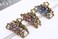 Retro Flowers Hair Claw Clip for Women Lady Vintage Alloy Rhinestone Hair Jaw Clips Hairpin Fancy Hair Barrette Clamp (Colourful)