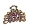 Retro Flowers Hair Claw Clip for Women Lady Vintage Alloy Rhinestone Hair Jaw Clips Hairpin Fancy Hair Barrette Clamp (Pink)