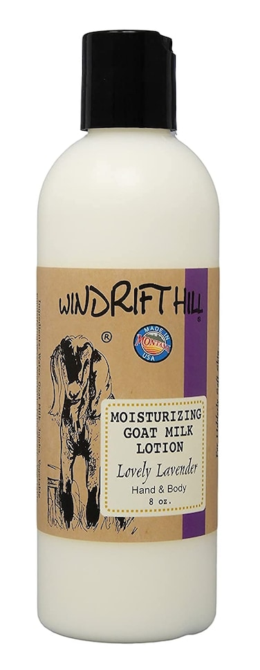 Windrift Hill (Lovely Lavender) Moisturizing Goat Milk Hand &amp; Body Lotion 8 Ounce Bottle