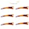 12PCS Brown Plastic Metal Alligator Bows Hair Clips Professional Hairdressing Salon Hair Barrettes Duck Bill Teeth Hair Clips Non Slip band Clips (9.5CM)