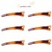 12PCS Brown Plastic Metal Alligator Bows Hair Clips Professional Hairdressing Salon Hair Barrettes Duck Bill Teeth Hair Clips Non Slip band Clips (12CM)