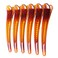 12PCS Brown Plastic Metal Alligator Bows Hair Clips Professional Hairdressing Salon Hair Barrettes Duck Bill Teeth Hair Clips Non Slip band Clips (12CM)