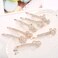 7PCS Rhinestone Crystal Clip Hair Pin Clamps Accessories Bobby Pin Headwear for Women Girls