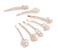 7PCS Rhinestone Crystal Clip Hair Pin Clamps Accessories Bobby Pin Headwear for Women Girls