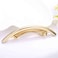 Gold Minimal Metal Hair Barrette Clips - Decorative Tube Bar Hair Accessories for Women and Girls