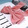 Velvet Hair Bow Tail Satin Bow Long Tail Headpieces Winter Hair Barrette Headwear Hair Accessories for Women and Girls Gifts (Pink)