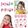Rolling Art Hair Accessories for Girls Hair Clips Including Jewelry Box Hair Stuff Hair Barrettes Hair Ties Hair Bows Teen Girl Gift Toys for Girls Age 3-12