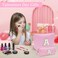 YOOLIFE Skincare for Girls 10-12 - Personalized Initial Makeup Bag丨Cosmetic Bag丨Travel Toiletry Bag丨Birthday Gifts for Women Her Bridesmaid Friend Wife Girlfriend Daughter Teacher Birthday Gifts A