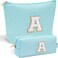 YOOLIFE Skincare for Girls 10-12 - Personalized Initial Makeup Bag丨Cosmetic Bag丨Travel Toiletry Bag丨Birthday Gifts for Women Her Bridesmaid Friend Wife Girlfriend Daughter Teacher Birthday Gifts A