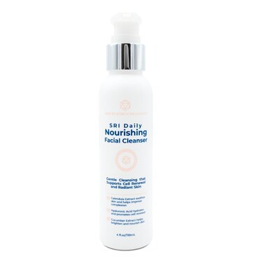 Skin Research Institute (SRI Daily Nourishing Facial Cleanser - Gentle Cleansing - Supports Cell Renewal &amp; Radiant Skin