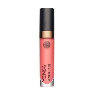YENSA Super 8 Lip Oil, Natural Korean Moisturizing Gloss, No-Sticky Transparent Formula For Hydrating Lip Care (Crush It Coral) .22 fl oz