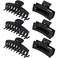 79Style 6pcs Hair Claw Clips For Women - Big 3.5 Inch Banana Hair Clips, Plastic Claws For Thick, Thin, Long Hair, Cute Accessory For Girls (Black)