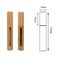 2Pcs 6ml(1/5oz) Reusable Empty Bamboo Lip Gloss Tubes Lip Balm Bottles Vials Cosmetic Makeup Travel Containers with Wand Applicator for DIY Lipstick