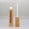 2Pcs 6ml(1/5oz) Reusable Empty Bamboo Lip Gloss Tubes Lip Balm Bottles Vials Cosmetic Makeup Travel Containers with Wand Applicator for DIY Lipstick