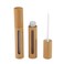 2Pcs 6ml(1/5oz) Reusable Empty Bamboo Lip Gloss Tubes Lip Balm Bottles Vials Cosmetic Makeup Travel Containers with Wand Applicator for DIY Lipstick