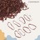 Tiny Brown Ponytail Holders, Soft Hair Ties for Styling No Damage, 1000pcs
