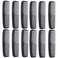 12 Pieces Quality Pocket Hair Comb &amp; Mustache Combs for Hairdressing Comb Heat Resistant Barber Comb (Black)