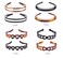 Suoirblss 8PCS Plastic Tooth Hair Comb Headband Hard Headbands Ribbon Hairband Women Men Hair Accessory (style01)