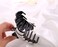 Exquisite Acrylic Rhinestones Large Fancy Hair Claw Clip - Women Lady Elegant Crystal Jaw Clips Hairpin for Thick Hair (Black)
