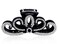 Suoirblss Women Lady Rhinestones Large Hair Claw Clip Hairpin Jaw Clips Thick Hair Accessories (Black)