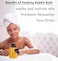 Nutritious Bubble Bath Long Lasting Foam Turmeric Orange Arnica Essential Oil Skin Healing Moisturizing Relaxing Stress Relief Spa Gift for Women