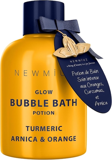 Nutritious Bubble Bath Long Lasting Foam Turmeric Orange Arnica Essential Oil Skin Healing Moisturizing Relaxing Stress Relief Spa Gift for Women