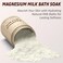 Creamy Magnesium Milk Bath Soak Powder Moisturize Soften Skin Coconut Vanilla Shea Butter Luxury Spa Bath Salt Relaxation Selfcare Gifts for Women