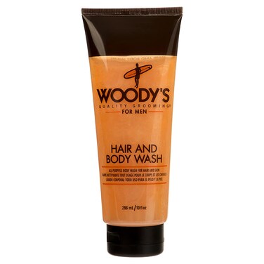 Woody's 2-in-1 Hair Shampoo &amp; Body Wash for Men, All-Purpose Grooming Wash, Refresh &amp; Revitalize, 10 Fl Oz