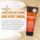 Woody's Just4Play Hair &amp; Body Wash for Men, Multipurpose Cleanser for Hair &amp; Skin, With Rosemary, Panthenol &amp; Ginger, Sulfate Free, 8 Fl Oz