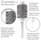 Cricket Technique Silk 2&rdquo; Seamless Barrel Thermal Brush - Ceramic Tourmaline Ionic Bristles, Anti-Static, Heat-Resistant, Soft Touch Handle with Sectioning Pick, for Blow Drying, Curling &amp; Styling