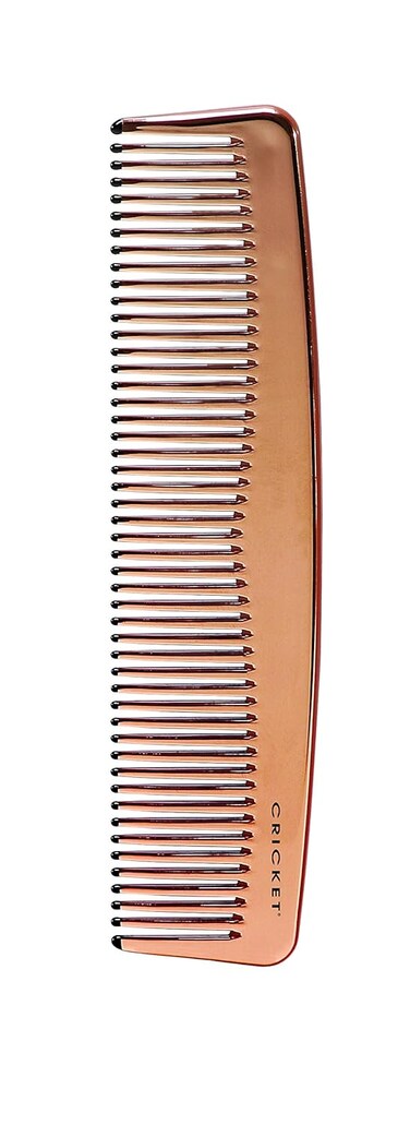 Cricket Copper Clean Dressing Hair Comb &ndash; Hair Combs for Women, Men &amp; Stylists, Fine-to-Medium Teeth, Reduces Buildup, Enhances Shine, Designed for Effortless Styling