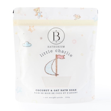 Little Charlie Bath Soak &ndash; Gentle &amp; Nourishing Soak for Babies &amp; Sensitive Skin, Made with Collodial Oat, Blue Chamomile &amp; Coconut, Moisturizes &amp; Soothes Delicate Skin, 9 oz