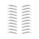 Neva Nude Instant Eyebrows 10 Pairs, Dark Brown/Black Temporary Eyebrows   Easy Application &amp; Long Lasting   Waterproof (Hot Professor)