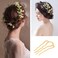 AUEAR, 20 Pack Metal Gold Hair Combs Pins 4 Teeth Accessories for Women Girl Decorative