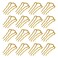 AUEAR, 20 Pack Metal Gold Hair Combs Pins 4 Teeth Accessories for Women Girl Decorative