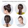 AUEAR, 4 Pcs Rhinestone Hairs Clip, Bird Nest Hair Bun Holder Expandable Ponytail Ties Wrap Accessory for Women