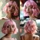 Bob Wig for Women Short Wig Curly Wig for Women Synthetic Bob Wig With Bangs for Daily Use