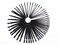 2 Sets 100 Tips Fan Shape Plastic Nail Art Tips Display Polish Board Display Practice Sticks with Metal Split Ring Holder (Black)