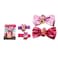 Minnie Mouse Accessories Bundle - 10 Pc Hair Set with Bows, Clips, Stickers, Bag, and More