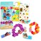 Moana Hair Accessories Set - Bundle with 3 Moana Hair Clips and 2 Moana Scrunchies Plus Stickers, More   Moana 2 Hair Accessories for Toddler Girls