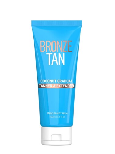 Bronze Tan Gradual Self Tanner Lotion &amp; Tan Extender - Coconut Scented - Aloe Vera &amp; Vitamin E Enriched - Streak-Free Nourishing Sunless Tanning Lotion (200ml)