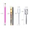 WOKOTO 5Pcs Nail Magnet Tool Set With Double Head Flower Design Nail Magnet Pens And Strong Magnet Stick For Cat Eye Gel Polish Nail Art (MJB076)