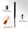 WOKOTO 2PCS Black And Pink Nail Ombre Brushes Gradient Painting Pens Brushes With Wood Handle Uv Gel Nail Art Manicure Brushes Kit