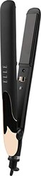 Elle 1" ceramic flat iron, For Silky Smooth Hair, Get Salon Quality Results, 30 s Heat up Time, Black